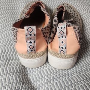 Hey Dude Women's Espadrilles - Peach and Black